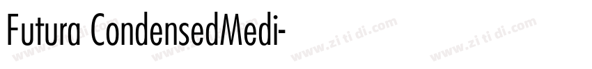 Futura CondensedMedi字体转换